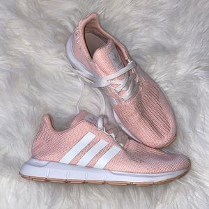 Adidas girls pink sneakers